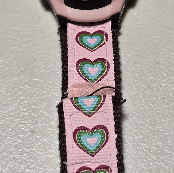 Original Gap Womens Digital Watch Pink with Hearts Tested Works - Picture 4 of 4